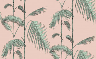 Aesthetic Palm Leaves Plain Art Wallpaper