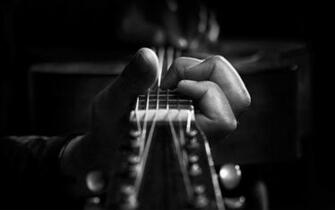 Black And White Electric Guitar Grayscale Music