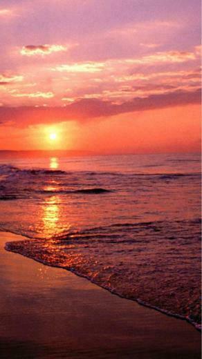 Beach Sea And Sunset Lg Phone Wallpaper Cell HD