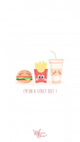 Cute Food iPhone Wallpaper Top