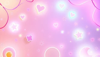 Aesthetic Cute Neon Wallpaper