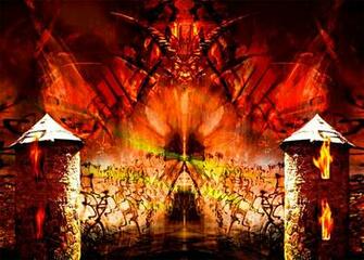 Hawk Gates Of Hell Opening Winged Humanoid Creatures Coming