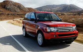 Range Rover Car Gray Red Road