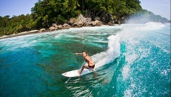 Alana Blanchard Bottom Turn Surfer