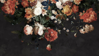 Dark Floral Background Wallpaper