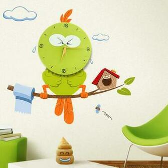 Diy Wall Clock Cartoon Mute Table Fashion Wallpaper Jpg