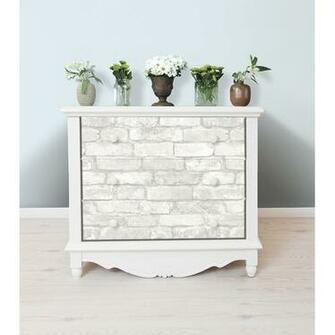 Grey And White Brick Peel Stick Wallpaper Res Wayfair