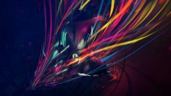Artwork Fantasy Art Abstract Lines Colorful Wallpaper