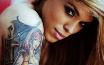 Drummond Tattoo Close Up Wallpaper Arabella