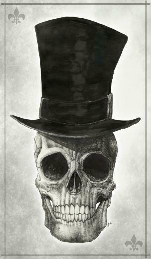 Skull With Top Hat By Maskedmayhem