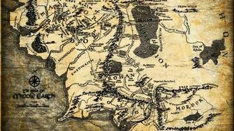 Lord Of The Rings Map Wallpaper
