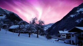 Snow Scenery Wallpaper Weddingdressin