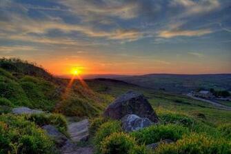 Sunset On Ilkley Moor By James Whitesmith Summer