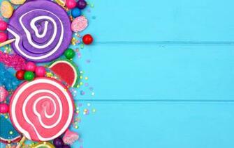 Wallpaper Colorful Candy Sweets Lollipops Sweet