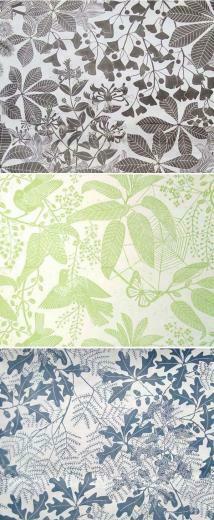 Marthe Armitage Lino Print Wallpaper Interior Inspiration Pintere