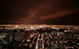 New York Night Lights Wallpaper