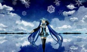 Snow Miku Live Wallpaper Screenshot