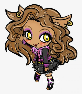 Monster High Ghostly Gossip Image Clawsum HD Wallpaper Chibi