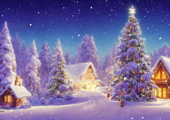 Amazon Loccor Fabric Christmas Night Backdrop Winter