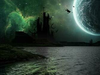 Alien Landscapes Water Body Wallpaper Castles