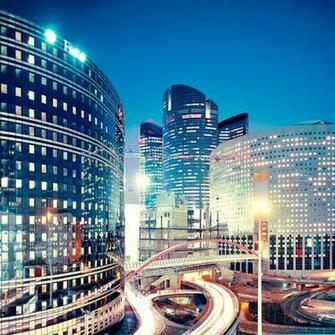 City Sunset Glow iPhone 5s Wallpaper