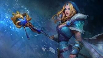Crystal Maiden Rylai Dota Hero Girl HD Wallpaper 1080p