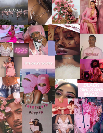 Pink Aesthetic Letter Paper Size Bad Girl