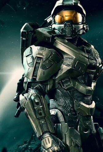 Ios7 Halo Guy Parallax HD iPhone iPad Wallpaper