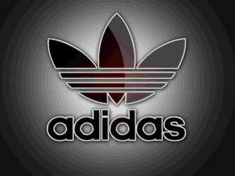Adidas Logo On Grey Background Desktop Sport