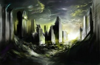 Destroyed City By Zasalamell