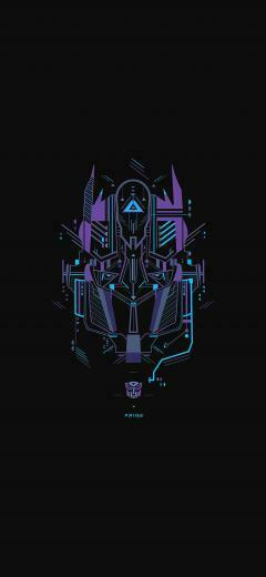 Transformer Logo Two Art Illust iPhone X Wallpaper