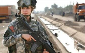 Guns Assault Rifles Women Females Babes Glasses Roads Wallpaper