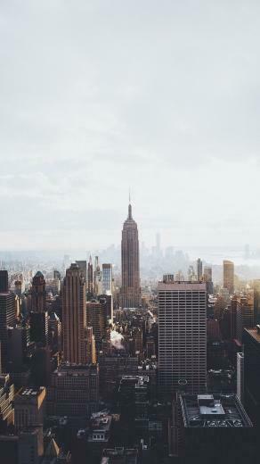 Manhattan New York iPhone Wallpaper Ticket Stubs