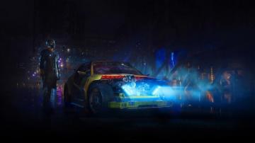 Wallpaper 4k Cyberpunk Car Open Bonnet