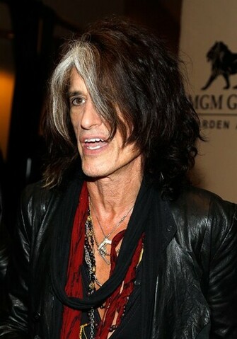Joe Perry Guitarist Of Aerosmith Apperas Backstage During