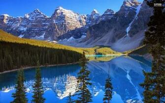 Mountain Lake Beautiful Nature Image And Wallpaper