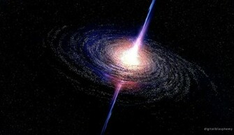 Supermassive Black Hole Wallpaper HD In Space