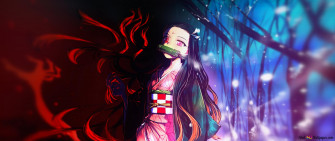 Demon Slayer Nezuko Kamado 2k Wallpaper