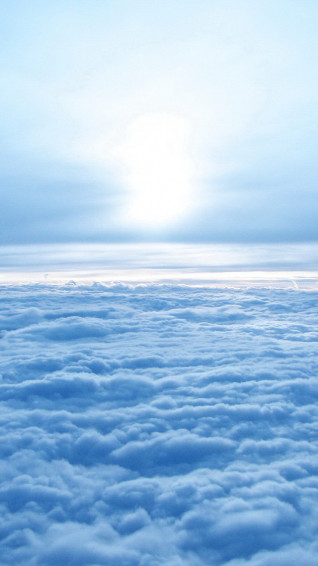 Above Blue Sky iPhone 5s Wallpaper