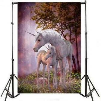 Amazon Laeacco Vinyl Photography Background Unicorn