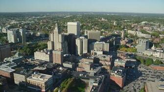 6k Stock Footage Aerial Video Orbiting Buildings And Skyscrapers