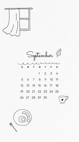 September Mobile Wallpaper Vector Premium Rawpixel