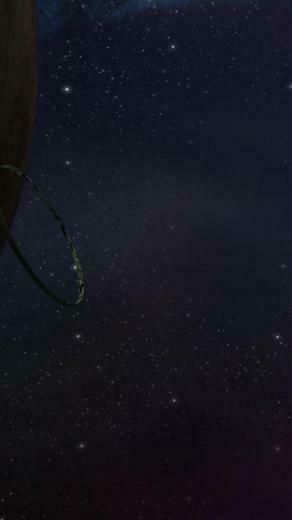 Outer Space Planets Halo Rings HD Wallpaper