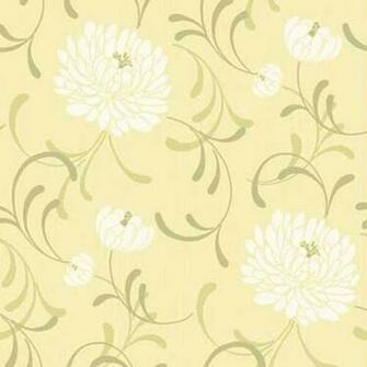 Floral Wallpaper In Lemon By Crown From Homebase Country