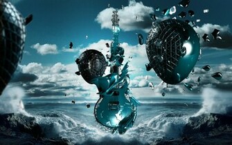3d Guitar Wallpaper HD Desktop