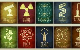 Nikola Tesla Mind Isaac Newton Symbols Wallpaper