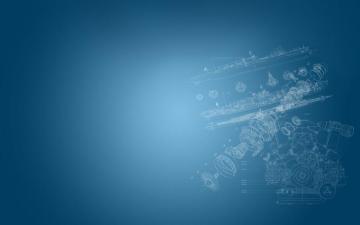 Graphic Design Ship Engines Simple Background Blue Engineering