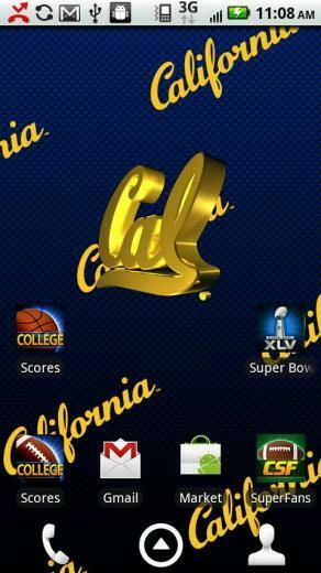 Officially Licensed University Of California Bears Live Wallpaper