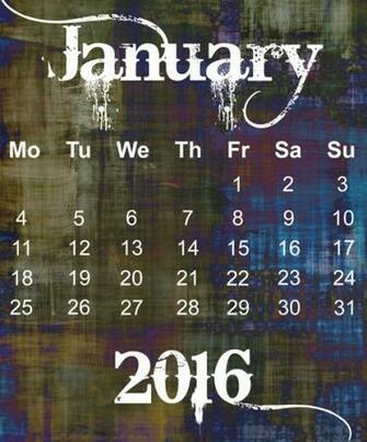 January Grunge Calendar Stock Photo Public Domain Pictures