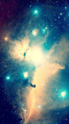 Blue Galaxy iPhone Ios Homescreen By Reagentx Mycolorscreen